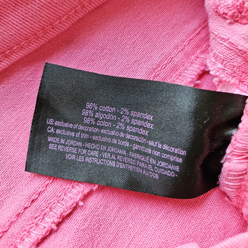 NWT Gloria Vanderbilt Women's Bright Pink Straight Leg Jeans 12 - Picture 6 of 6